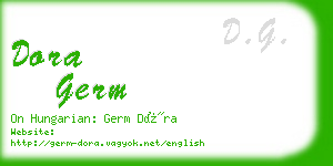 dora germ business card